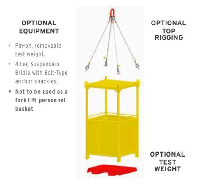 500# PERSONNEL BASKET 34" X 40" (14347)