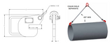 10,000# PIPE LIFTING HOOKS SOLD IN PAIRS / RATED AS PAIR (16194)