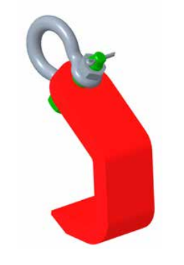 1/2" GR100 PLATE HOOK 15,000# WLL (11723)
