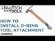 5 lb Tape-on Tool Attachment with swivel D-ring, 10/pk (5302A10)