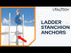 10' Bolt-on Ladder Stanchion Anchor with 12" Overhead Offset (6161012)