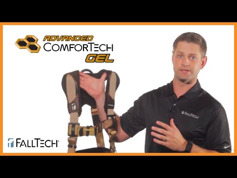Advanced ComforTech® Gel 3D Construction Belted Full Body Harness, Tongue Buckle Leg Adjustment (7081B)