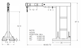 ADJUSTABLE REACH OVER BOOM WITH SWIVEL HOOK (16055)