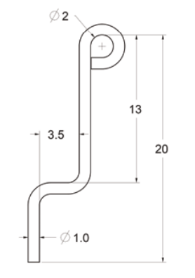 1" PAY OUT HOOK 3,000# CAPACITY (13409)