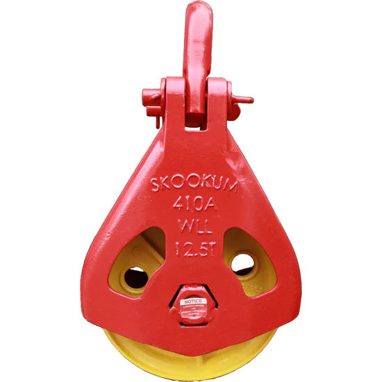 Skookum 400 Series 17.5T Full Sided Block with SWIVEL SHACKLE (416-T)