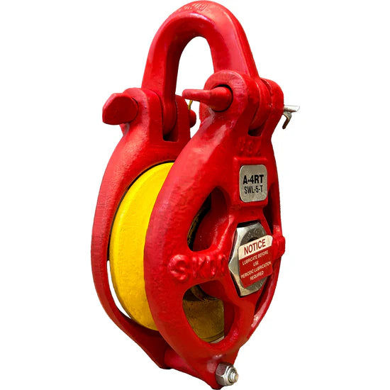 Skookum A Series 5T Cast Full Sided Block with SWIVEL HOOK (A-4RT)