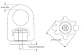1 1/2"-6 SPEED BASE® Hoist Ring 20,000 lbs WLL (42404)