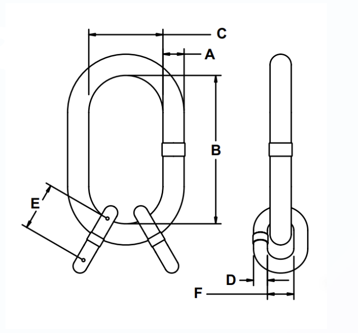 1" Sub-Assembly with Chain Links