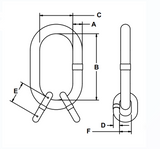 1" Sub-Assembly with Chain Links