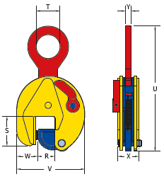 15 Ton TS Vertical Lifting Clamp