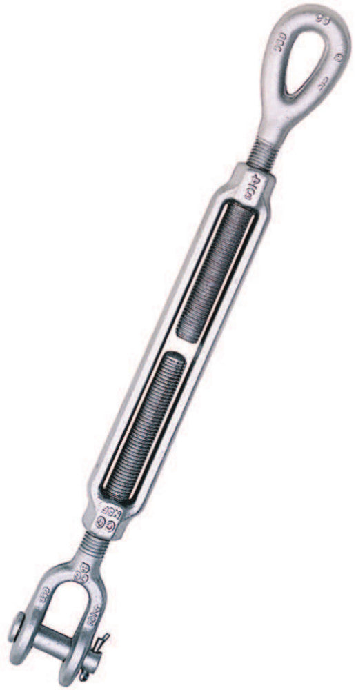 Chicago 5/16" X 4-1/2" JAW & EYE GALVANIZED TURNBUCKLE (02610 9)