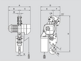 S Series Electric Chain Hoist 16,500 lbs WLL (YSS-750)