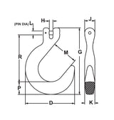 3/4" Clevis Foundry Hook Grade 100