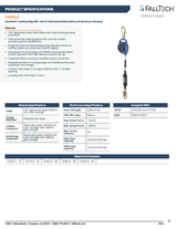 15' Leading Edge 7/32" Galv Cable SRD DuraTech w/Steel Swivel Snaphook (PN 7226CLE)