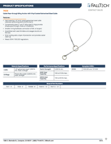 6' Cable Pass-Through Sling Anchor, Coated (PN 7428)