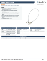 10' Cable Carabiner Sling Anchor with Galvanized Steel Cable (PN 84202D10)