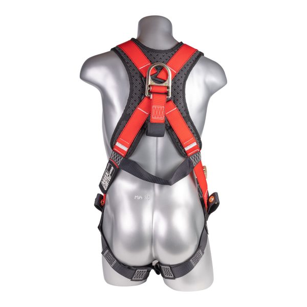 HARNESS 5PT., PADDED BACK, QCB CHEST, GROMMET LEGS, BACK D-RING AND SRL BACK PLATE (H222100111)